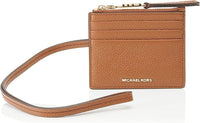 MICHAEL KORS  LANYARD BROWN FULL LEATHER HORIZONTAL