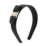 SALVATORE FERRAGAMO VARA BOW HEADBAND 0572738 BLACK HAIRBAND