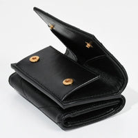 YSL SAINT LAURENT QUILTED MONOGRAM CASANDRE 668274 WALLET BLACK