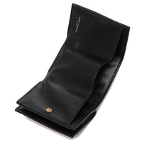 YSL SAINT LAURENT QUILTED MONOGRAM CASANDRE 668274 WALLET BLACK