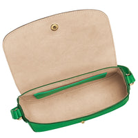 LONGCHAMP ÉPURE CROSSBODY BAG FULL LEATHER 10253 HYZ 129 GREEN CREAM BIGGEST