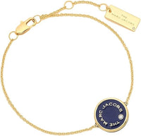 MARC JACOBS DOUBLE SIDED M0017167 001 THE MEDALLION BRACELET BLUE / GOLD