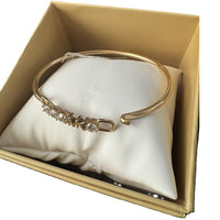 MICHAEL KORS BOXED RHINE STONE BANGLE BRACELET GOLDEN MKJX7316710