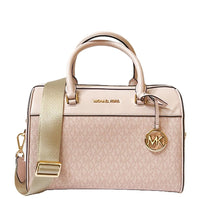 MICHAEL KORS SIGNATURE TRAVEL MEDIUM DUFFLE SATCHEL LIGHT PINK POWDER BLUSH 35S3GTFU6V