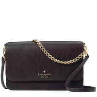 KATE SPADE MADISON FLAP CONVERTIBLE CROSSBODY BAG IN BLACK KC430