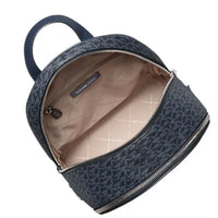 MICHAEL KORS RHEA MEDIUM BACKPACK ADMIRALTY BLUE SIGNATURE 35S5SRAB2B