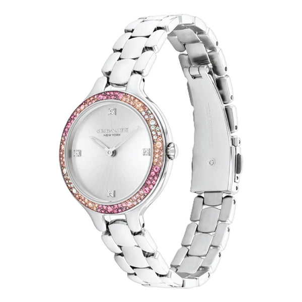 COACH PERRY SILVER WOMEN'S WATCH WITH COLORFUL CHRISTAL 14504165