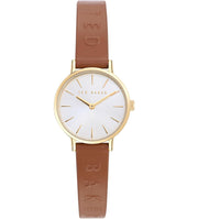 TED BAKER BOXED WOMEN BROWN LEATHER WATCH