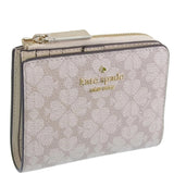 KATE SPADE MADISON SMALL L ZIP WALLET KK894 SPADE FLOWER BEIGIE