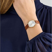 TED BAKER BOXED WOMEN BROWN LEATHER WATCH