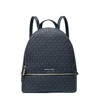 MICHAEL KORS RHEA MEDIUM BACKPACK ADMIRALTY BLUE SIGNATURE 35S5SRAB2B