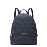 MICHAEL KORS RHEA MEDIUM BACKPACK ADMIRALTY BLUE SIGNATURE 35S5SRAB2B