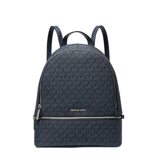 MICHAEL KORS RHEA MEDIUM BACKPACK ADMIRALTY BLUE SIGNATURE 35S5SRAB2B