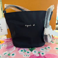 AGNES B CROSSBODY BAG FROM JAPAN NYLON BLACK MS15M-03