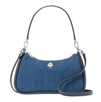 KATE SPADE KAYLA DENIM CONVERTIBLE SHOULDER BAG BLUE MULTICOLOR  KK080