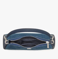 KATE SPADE KAYLA DENIM CONVERTIBLE SHOULDER BAG BLUE MULTICOLOR  KK080