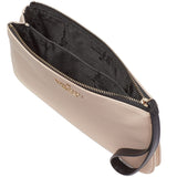 KATE SPADE CHELSEA MEDIUM WRISTLET POUCH WARM BEIGE KE612 DOUBLE COMPARTMENT