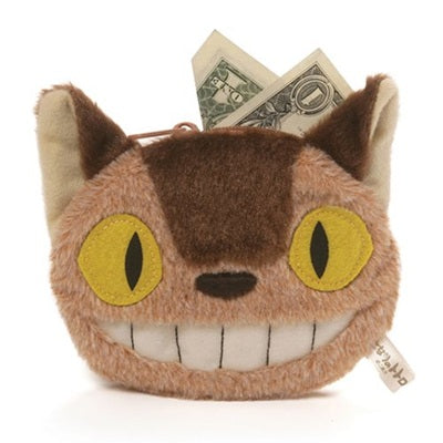 STUDIO GHIBLI FROM JAPAN TOTORO CATBUS 5" PLUSH COIN PURSE