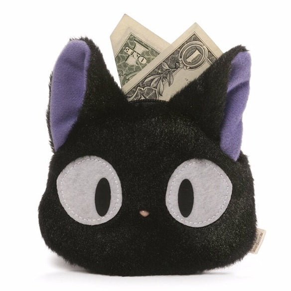 STUDIO GHIBLI FROM JAPAN MINI GAMAGUCHI JIJI 5" PLUSH COIN PURSE KIKI’S DELIVERY SERVICE