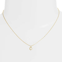 KATE SPADE BOXED KATE SPADE NECKLACE C LETTER ONE IN A MILLION GOLDEN
