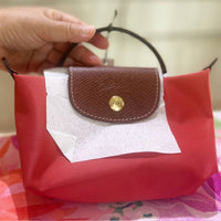 LONGCHAMP LE PLIAGE NYLON POUCH & COSMETIC BAG 34175 089 P94   RED TOMATO