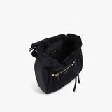 AGNES B. VOYAGE SMALL NYLON DRAWSTRING BACKPACK P571VN01 BLACK