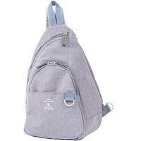 ANELLO FROM JAPAN SLING CROSSBODY BAG (HAS BACK ZIP) LIGHT GREY