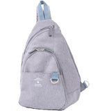 ANELLO FROM JAPAN SLING CROSSBODY BAG (HAS BACK ZIP) LIGHT GREY