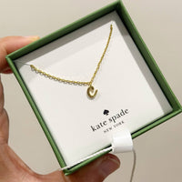 KATE SPADE BOXED KATE SPADE NECKLACE C LETTER ONE IN A MILLION GOLDEN
