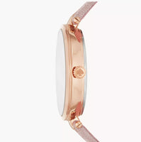 KATE SPADE NEW YORK HOLLAND THREE-HAND ROSE GOLD-TONE BOXED