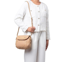 MARC JACOBS PREPPY NYLON NATASHA SMALL CROSSBODY BAG IN LIGHT BROWN M0012909
