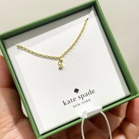 KATE SPADE BOXED NECKLACE S LETTER ONE IN A MILLION GOLDEN