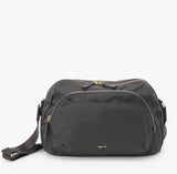 AGNES B CROSSBODY TRAVEL BAG  FROM JAPAN NYLON BAG GREY