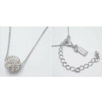 KATE SPADE RAZZLE DAZZLE MINI PENDANT NECKLACE KB744 SILVER TONE