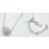 KATE SPADE RAZZLE DAZZLE MINI PENDANT NECKLACE KB744 SILVER TONE