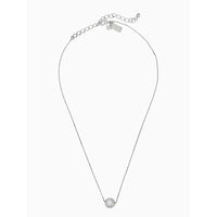 KATE SPADE RAZZLE DAZZLE MINI PENDANT NECKLACE KB744 SILVER TONE