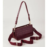 MARCS CROSSBODY BAG CROCO RED