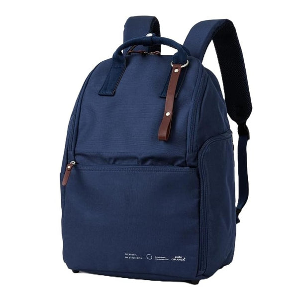 ANELLO FROM JAPAN LARGE BACKPACK PADDED HAS LAPTOP COMPARTMENT NAVY
