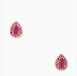 KATE SPADE LIGHT UP THE ROOM HOLIDAY DROP RUBY EARRING KA204