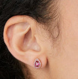 KATE SPADE LIGHT UP THE ROOM HOLIDAY DROP RUBY EARRING KA204