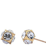 KATE SPADE LADY MARMALADE STUDS EARRINGS IN CLEAR/ GOLD O0RU1147