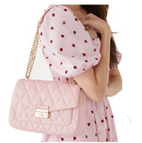 KATE SPADE CAREY FLAP SHOULDER BAG KA766 PINK MEDIUM