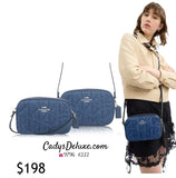 MINI JAMIE CAMERA BAG WITH QUILTING BLUE DENIM CAP99