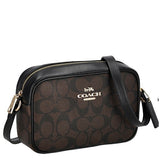 COACH  (BIGGER) JAMIE CAMERA BAG IN SIGNATURE CANVAS IN GOLD/BROWN BLACK CA547