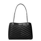 MICHAEL KORS WHITNEY MEDIUM QUILTED TOTE BAG 35R4SWHT6U SILVER