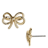 KATE SPADE BOW MEETS GIRL STUD EARRINGS GOLDEN BOX