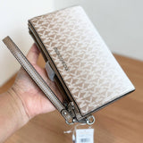 MICHAEL KORS WOMEN'S JET SET LARGE OMBRÉ SIGNATURE LOGO WRISTLET 35R5STVW3V HUSK