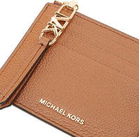 MICHAEL KORS  LANYARD BROWN FULL LEATHER HORIZONTAL