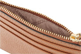 MICHAEL KORS  LANYARD BROWN FULL LEATHER HORIZONTAL