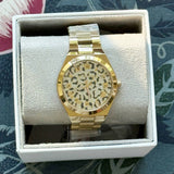 MICHAEL KORS BOXED LENNOX GOLD TONE ANALOGUE WATCH MK7500 37MM